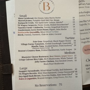 Barbacana - Menu - Seafood Near Me - Houston, Texas