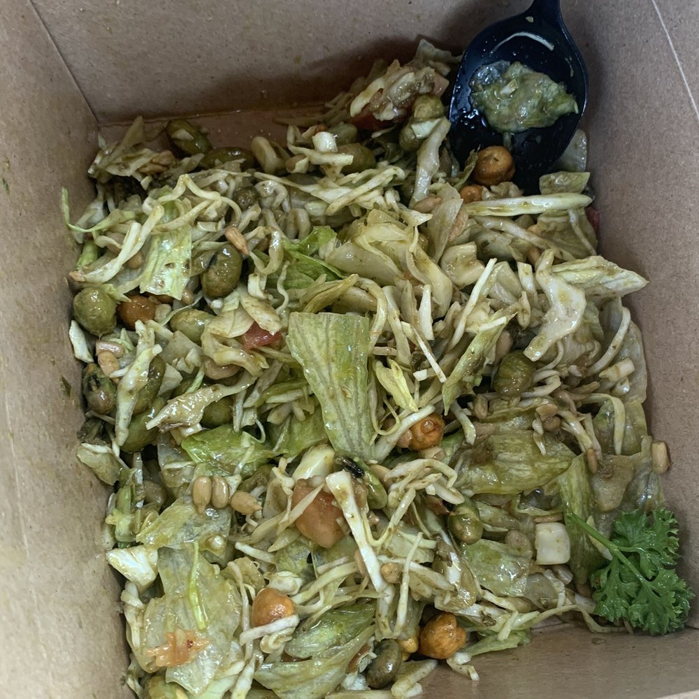 Burmese Delight - vegan Green Tea-Leaf Salad - Food Trucks Near Me - Portland, Oregon