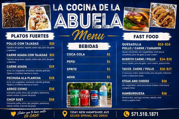 Menu photo 2 La Cocina de la Abuela Silver Spring, MD
