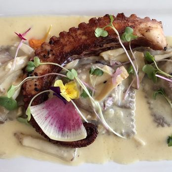 Cipriano's Kitchen - Ali'i mushroom and truffle raviolis with added tako - Italian Near Me - Waimea, Hawaii