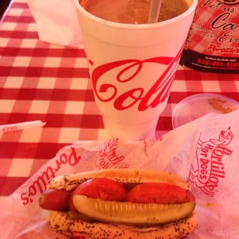 Portillo's Elgin - Can't go wrong with a Chicago and Chocolate Cake Shake! - Hot Dogs Near Me - Elgin, Illinois