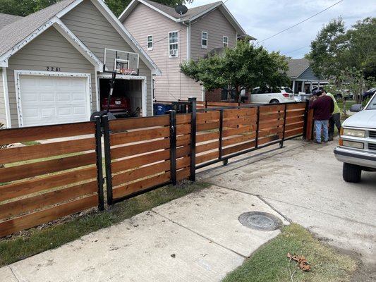 Custom Fence Installation - Here are some example of our customer fence installs....some are done horizontal with welding involved. Sliding gate examples as well. We are able to take your idea and build it.
Call today to discuss your fence project, pricing and timeline. Custom Fence Installation - Here are some example of our customer fence installs....some are done horizontal with welding involved. Sliding gate examples as well. We are able to take your idea and build it.
Call today to discuss your fence project, pricing and timeline.