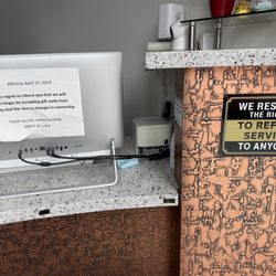 Front Desk Signage