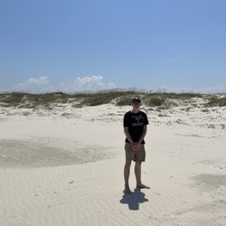 Padre Island National Seashore - Me by the dunes