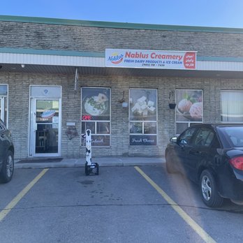 Nablus Creamery - a car parked in front of the store - Specialty Food Near Me - Mississauga, Ontario Nablus Creamery - a car parked in front of the store - Specialty Food Near Me - Mississauga, Ontario