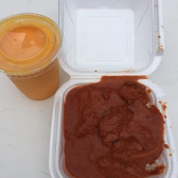Chicken tikka masala and mango lassi Chicken tikka masala and mango lassi
