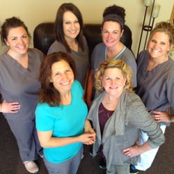 Hastings Family Dental Care - Front Row: Katherine Conway DDS, Barb P. Business Mgr. Second Row: Jessica S. LDA, BreAnne B. Admin Asst., Lori J. RDH, Dawn L., RDH