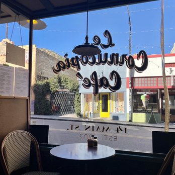 Le Cornucopia Cafe - Cute little window street-front seat - Sandwiches Near Me - Bisbee, Arizona Le Cornucopia Cafe - Cute little window street-front seat - Sandwiches Near Me - Bisbee, Arizona