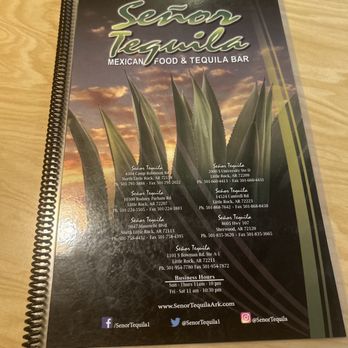 Señor Tequila - Menu - Mexican Near Me - Little Rock, Arkansas Señor Tequila - Menu - Mexican Near Me - Little Rock, Arkansas
