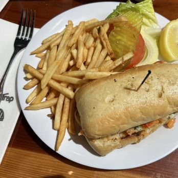 The Lobster Trap - Lobster roll on French roll bread - Seafood Near Me - Avalon, California The Lobster Trap - Lobster roll on French roll bread - Seafood Near Me - Avalon, California
