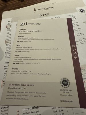 Menu photo 6 Cooper’s Hawk Winery & Restaurant Avon, IN Menu photo 6 Cooper’s Hawk Winery & Restaurant Avon, IN