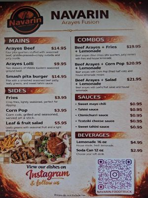 Menu photo 1 Navarin Arayes Fusion Austin, TX Menu photo 1 Navarin Arayes Fusion Austin, TX