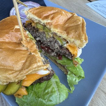 The Post - Well done burger and not the correct burger I ordered - Comfort Food Near Me - Los Altos, California