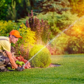 KF Services - a man watering a garden - Lawn Services Near Me KF Services - a man watering a garden - Lawn Services Near Me