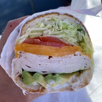 Gigi's Cafe - Turkey Cheddar Avacado. Dutch Crunch Roll - Breakfast & Brunch Near Me - Burlingame, California
