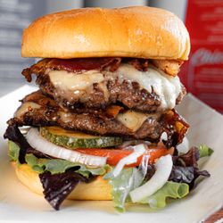 Meyer's Olde Dutch - Double Dutch Burger from MOD. Bacon, cheddar, Beef.