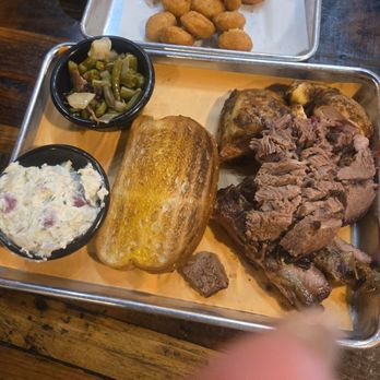 Bono's Bar-B-Q - 3 meat meal: beef brisket, smoked chicken and 2 ribs - Barbeque Near Me - Jacksonville, Florida Bono's Bar-B-Q - 3 meat meal: beef brisket, smoked chicken and 2 ribs - Barbeque Near Me - Jacksonville, Florida