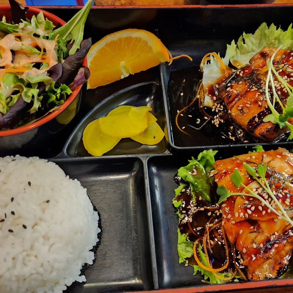 Kaoru Sushi - Bento box Salmon salmon. I love Salmon. - Japanese Near Me - Richmond, California Kaoru Sushi - Bento box Salmon salmon. I love Salmon. - Japanese Near Me - Richmond, California
