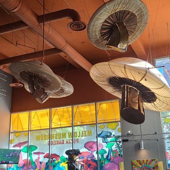 Mellow Mushroom Downtown Atlanta - Dining area is on theme - Pizza Near Me - Atlanta, Georgia