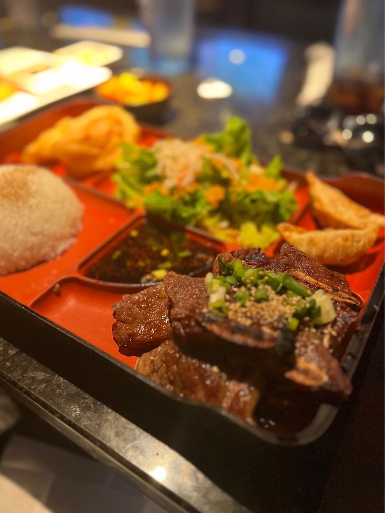 Food from Gangnam Korean BBQ