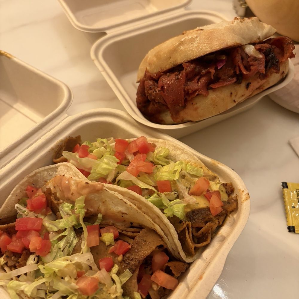 Tacos and Brisket Sandwich Tacos and Brisket Sandwich