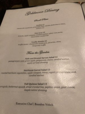 Menu photo 2 Goldmoor Dining & Spirits Galena, IL Menu photo 2 Goldmoor Dining & Spirits Galena, IL