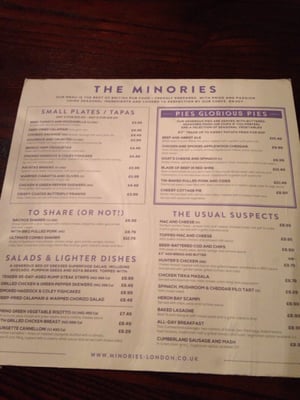 Menu photo 7 The Minories London, XGL Menu photo 7 The Minories London, XGL