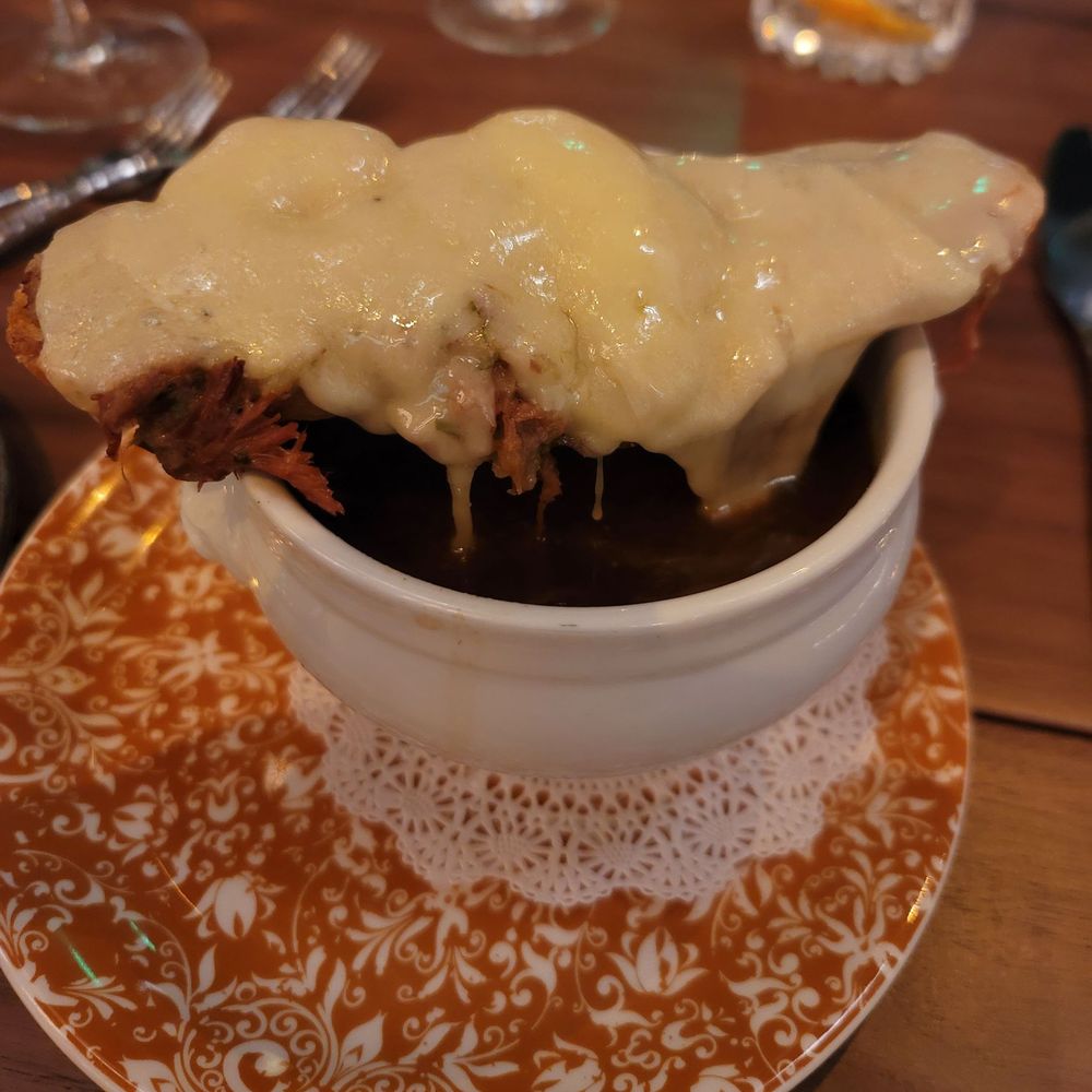 Ramsay's Kitchen - Onion soup. - New American Near Me - Las Vegas, Nevada Ramsay's Kitchen - Onion soup. - New American Near Me - Las Vegas, Nevada
