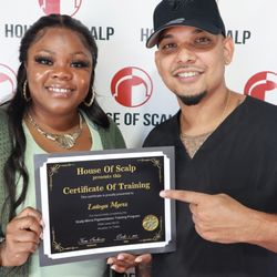 House of Scalp - Contact (888)938-234 if your interested in learning Scalp Micro Pigmentation