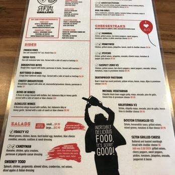 Serial Grillers - 1/14/22 Menu - Pizza Near Me - Tucson, Arizona Serial Grillers - 1/14/22 Menu - Pizza Near Me - Tucson, Arizona