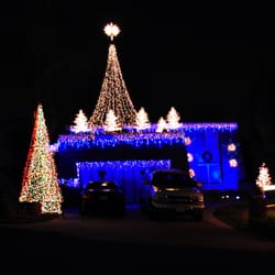 Allied Gardens Home Christmas Lights Display