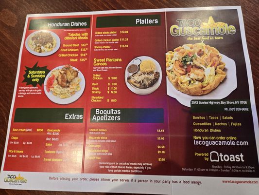 Menu photo 7 Taco  Guacamole Bay Shore, NY