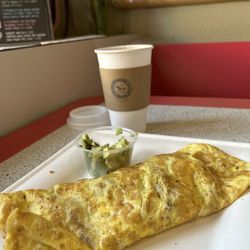 Sabaidee Coffee & Crepes - Chicken and cheese omelet with avocado. Yummm!!