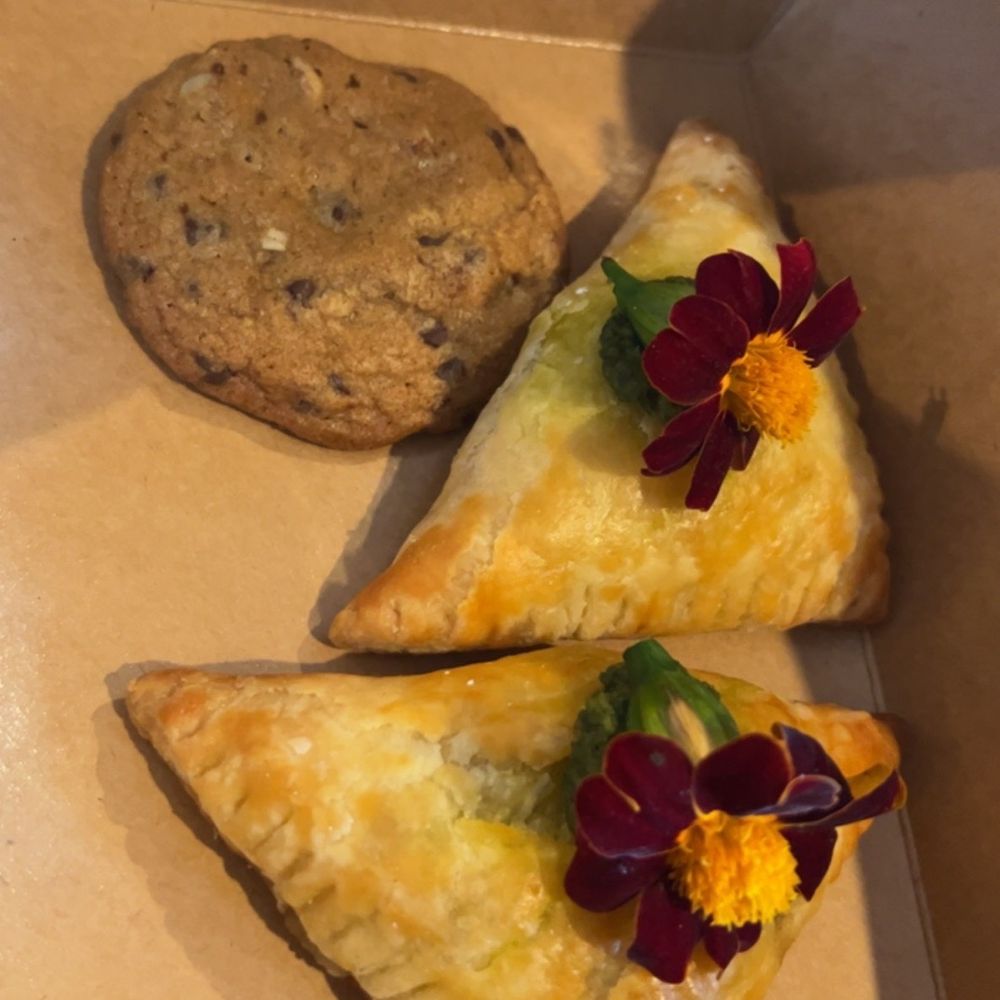 Feast: The Cafe at Field + Fort - Mushroom turnover and a chocolate chip cookie - Cafes Near Me - Summerland, California Feast: The Cafe at Field + Fort - Mushroom turnover and a chocolate chip cookie - Cafes Near Me - Summerland, California