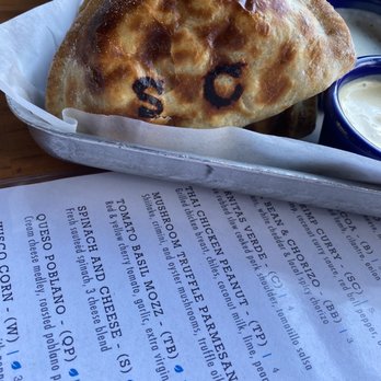 La Masa Empanada Bar - I think this was a spicy chili, noted by the "SC" on the Empanada. - Empanadas Near Me - Milwaukee, Wisconsin La Masa Empanada Bar - I think this was a spicy chili, noted by the "SC" on the Empanada. - Empanadas Near Me - Milwaukee, Wisconsin