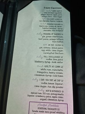 Menu photo 1 Twisted Liquid Blacksburg, VA