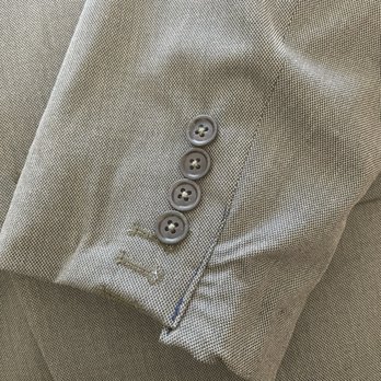 Needle and Stitch Studio - The bunching is so bad the sleeve isn't even. Buttons too close and crooked and old buttons placing obvious. - Sewing & Alterations Near Me - Las Vegas, Nevada Needle and Stitch Studio - The bunching is so bad the sleeve isn't even. Buttons too close and crooked and old buttons placing obvious. - Sewing & Alterations Near Me - Las Vegas, Nevada