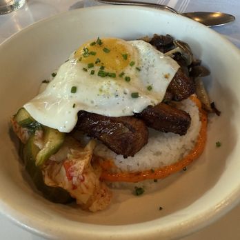 Yellowbelly - Chili-glazed Pork Belly (added an egg) - New American Near Me - St. Louis, Missouri