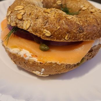 Brooklyn Bagel At Arsenal - Lox on multigrain - Bagels Near Me - Pittsburgh, Pennsylvania Brooklyn Bagel At Arsenal - Lox on multigrain - Bagels Near Me - Pittsburgh, Pennsylvania