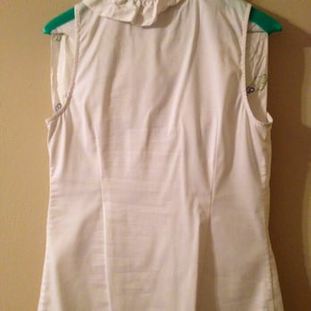 Oakwood Cleaners - Same blouse from the back, I still can't get the collar to lay flat like it originally was before they ruined it! - Sewing & Alterations Near Me - Nashville, Tennessee Oakwood Cleaners - Same blouse from the back, I still can't get the collar to lay flat like it originally was before they ruined it! - Sewing & Alterations Near Me - Nashville, Tennessee
