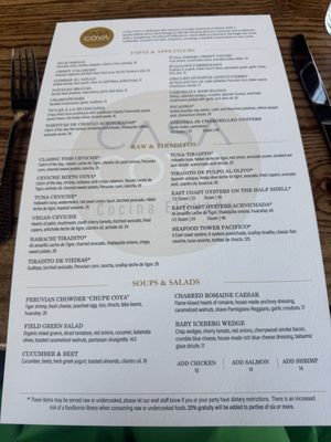 Menu photo 2 Casa Coya Atlanta, GA