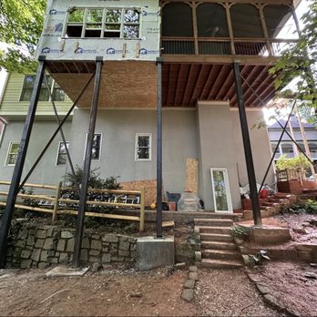3S Welding & Electric - 20' tall steel beam deck supports with X-Braces - Metal Fabricators Near Me