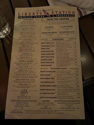 Menu photo 5 Liberty Station Scottsdale, AZ