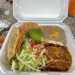 Taco Express - #5-beef taco & cheese enchilada