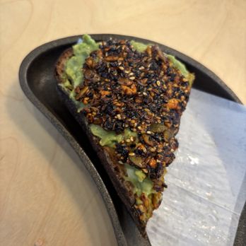 Renegade By Devout Coffee - Half of the avacado toast because I ate the other half half before posting - Coffee & Tea Near Me - Fremont, California