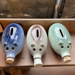Peter Pots Pottery - Who could resist these little oinkers?  Great way to save for a rainy day ...