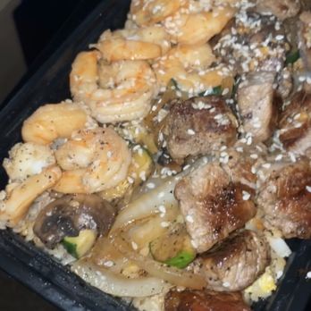Hibachi House - Steak and Shrimp Combo, Gotta get Lemon Ginger and Diablo Sauce! - Japanese Near Me - Paramount, California
