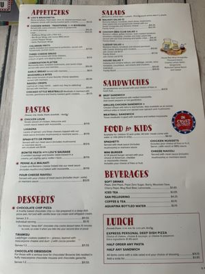 Menu photo 2 Lou Malnati's Pizzeria Chicago, IL
