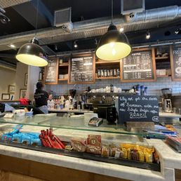 Coffee Bar, menus and snacks