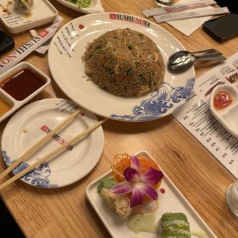 Sushi Nova - Chicken Fried Rice, Chicken Gyoza, Vegetable Deluxe Roll - Sushi Bars Near Me - Chicago, Illinois Sushi Nova - Chicken Fried Rice, Chicken Gyoza, Vegetable Deluxe Roll - Sushi Bars Near Me - Chicago, Illinois